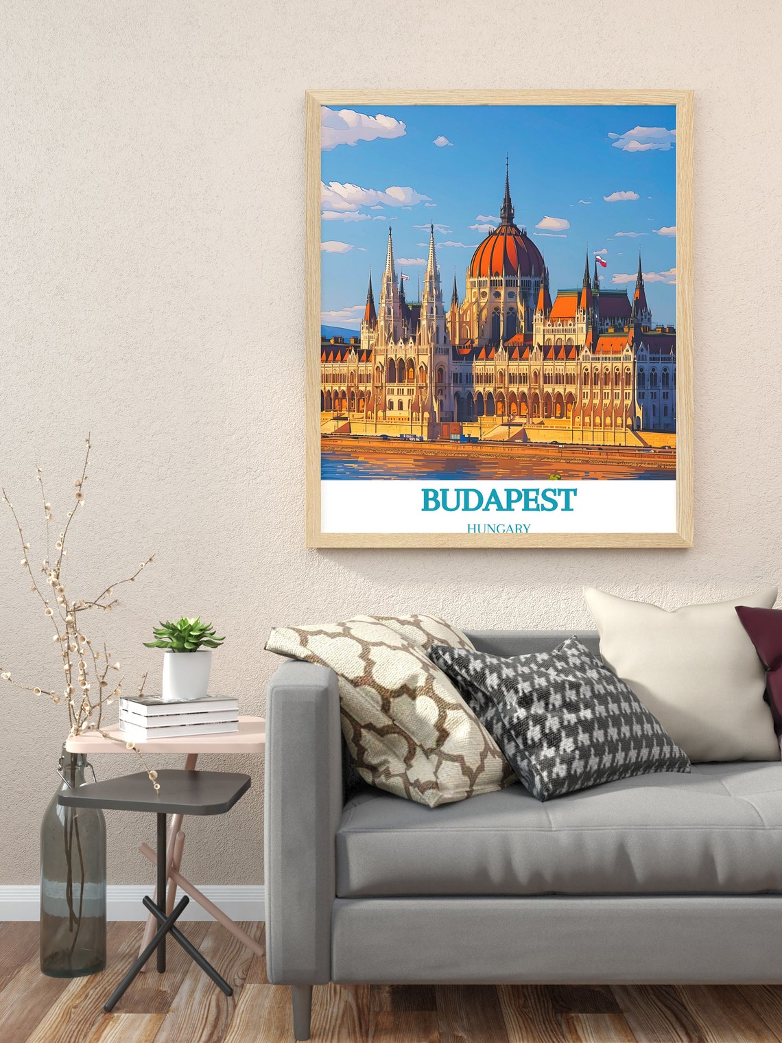 Budapest Parliament Building Danube River Hungary Sunset Poster - Image 3