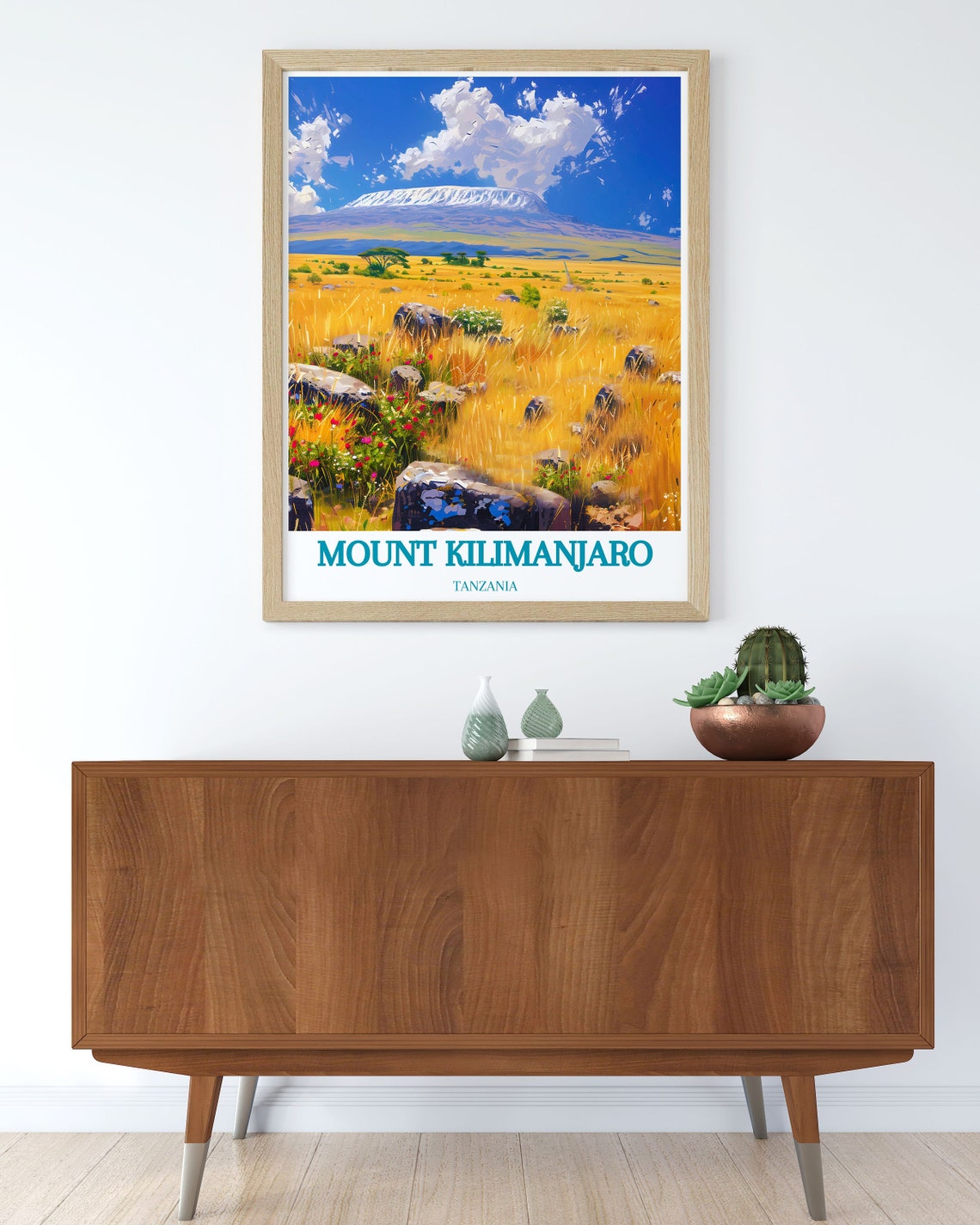 Mount Kilimanjaro Tanzania Savanna Snowcapped Mountain Poster - Image 3