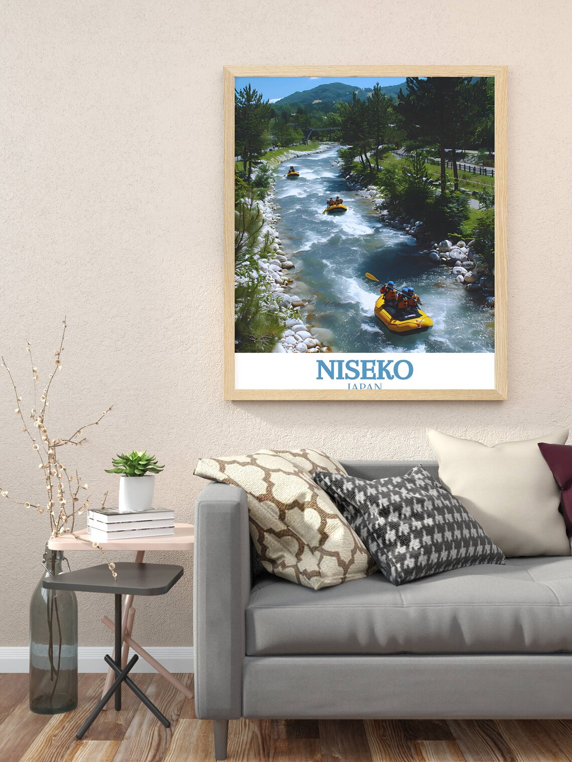 Niseko Japan Whitewater Rafting Adventure On Summer River Poster - Image 3