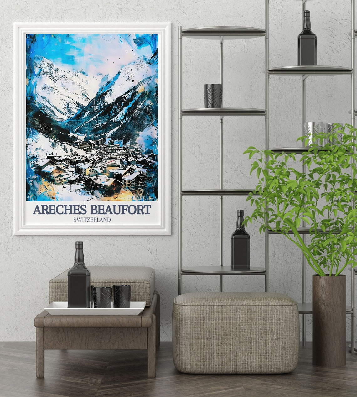 Areches Beaufort Wall Art Beaufort Village And Grand Mont Art Arches National Park And Beaufort Village Grand Mont Prints - Image 3