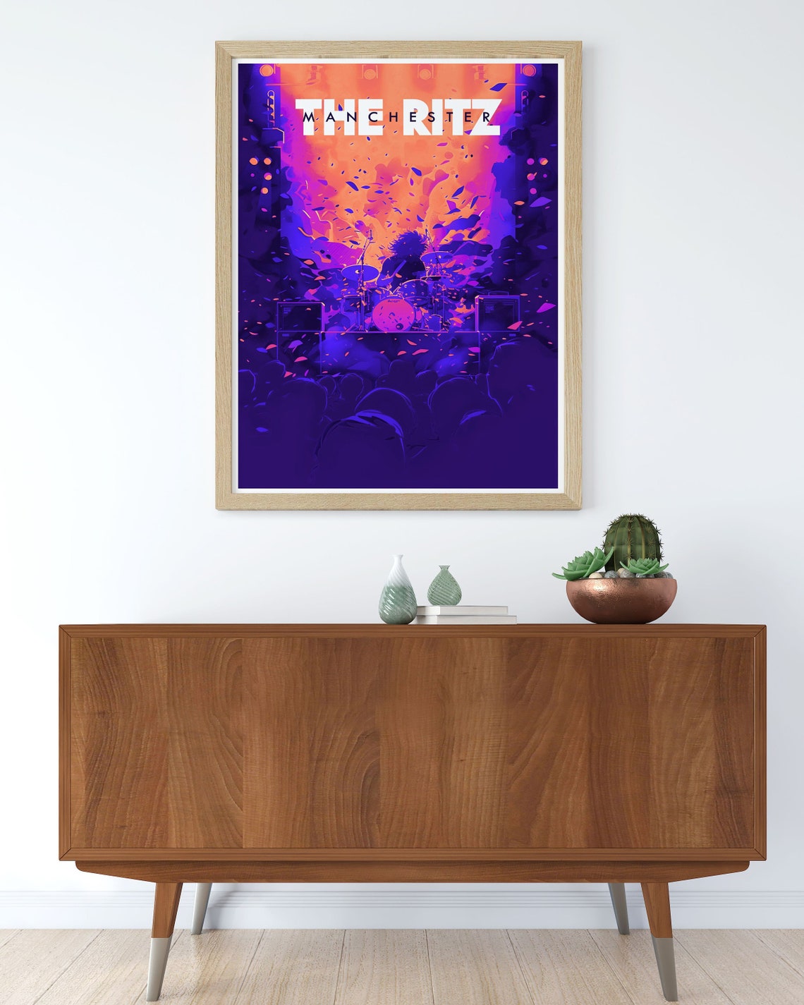 The Ritz Manchester Live Gig Drummer Crowd Music Concert Art Poster - Image 2
