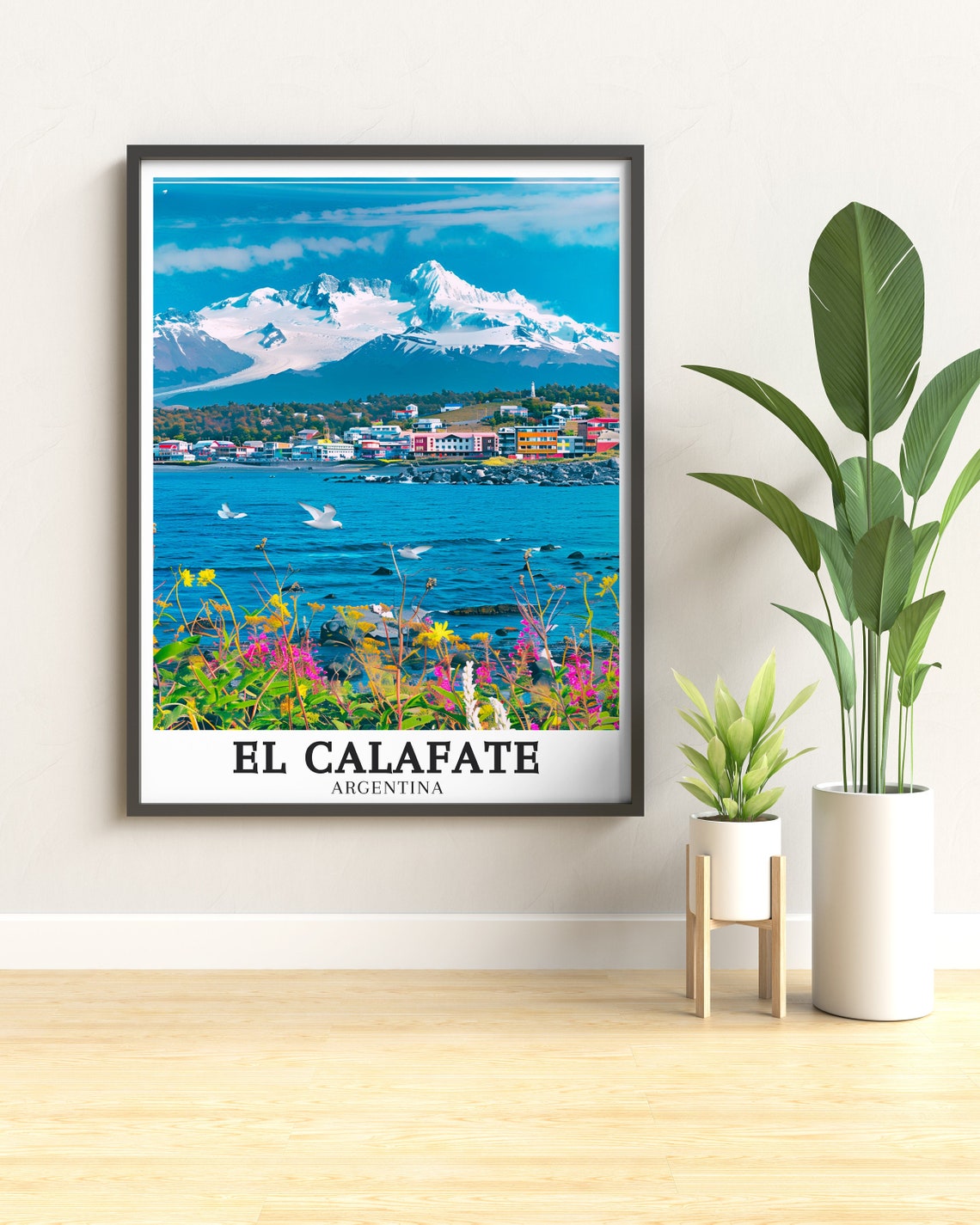 El Calafate Colorful Lakeside Town Mountains Argentina Poster - Image 2