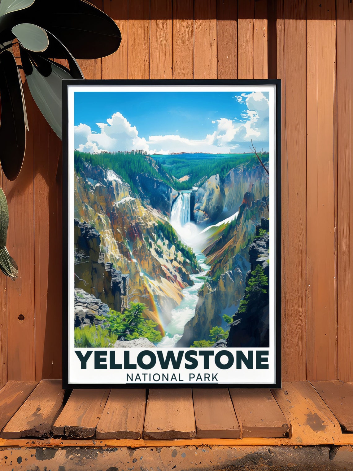 Yellowstone National Park Yellowstone Falls Canyon River Poster - Image 2