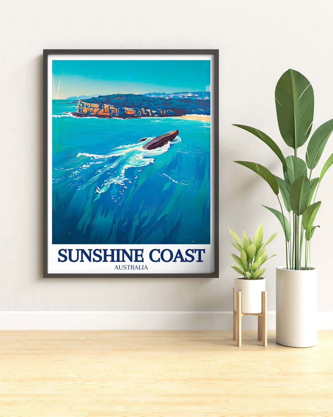 Sunshine Coast Poster Noosa Heads National Park Travel Print Gift Noosa Heads Noosa National Park Poster Sunshine Coast Travel Art - Image 2