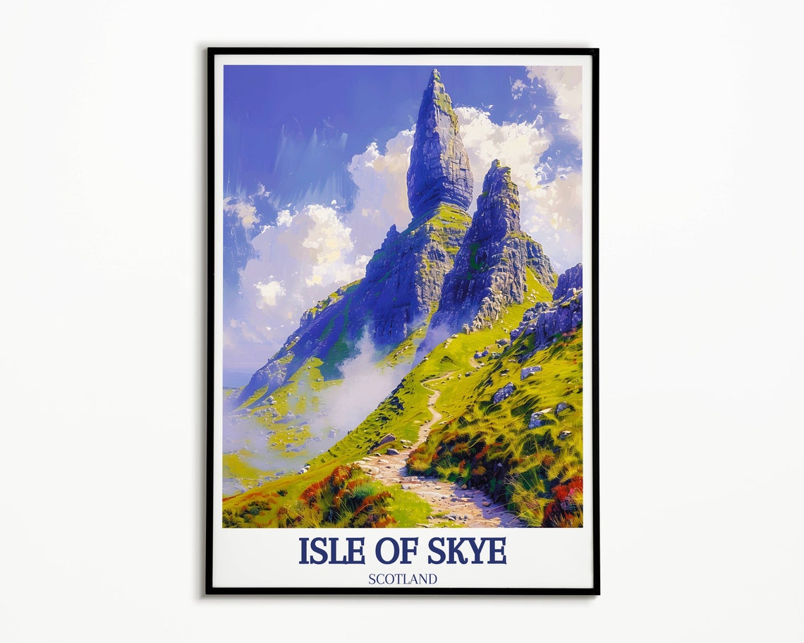 Isle of Skye The Storr Rock Pinnacles Scotland Mountain Trail Poster - Image 2