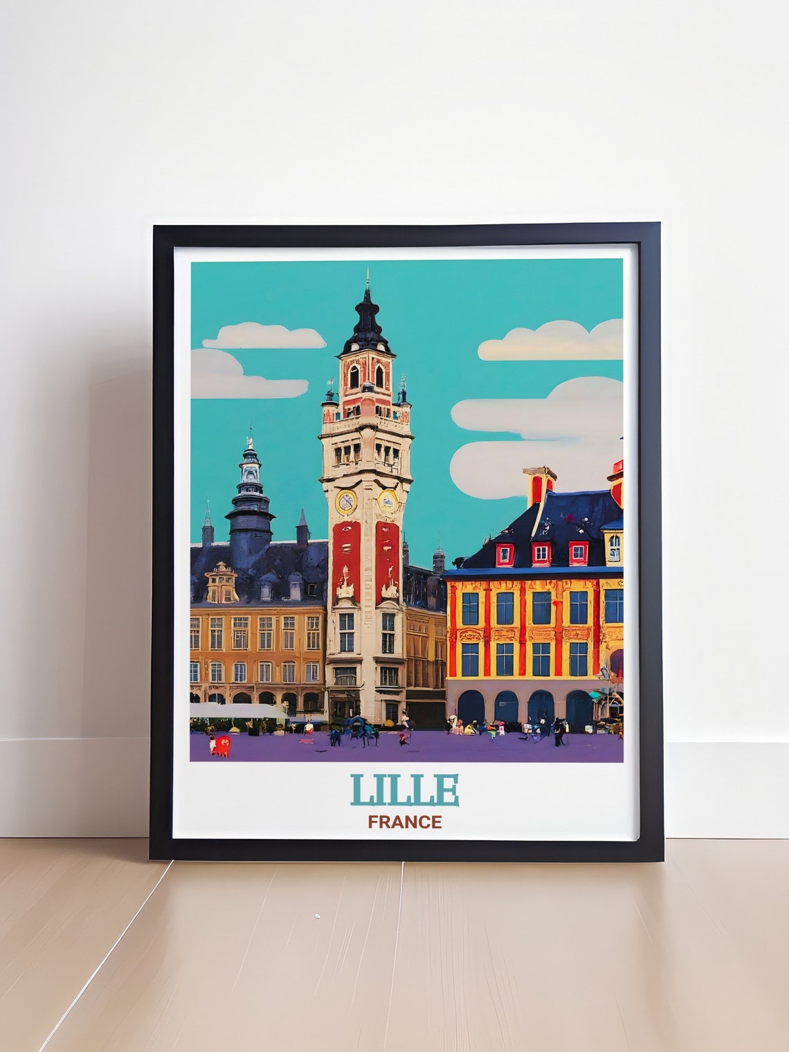 Lille Art Prints Grand Place Wall Art Lille Scenic Prints France Travel Posters France Wall Decor Grand Place Travel Posters - Image 4