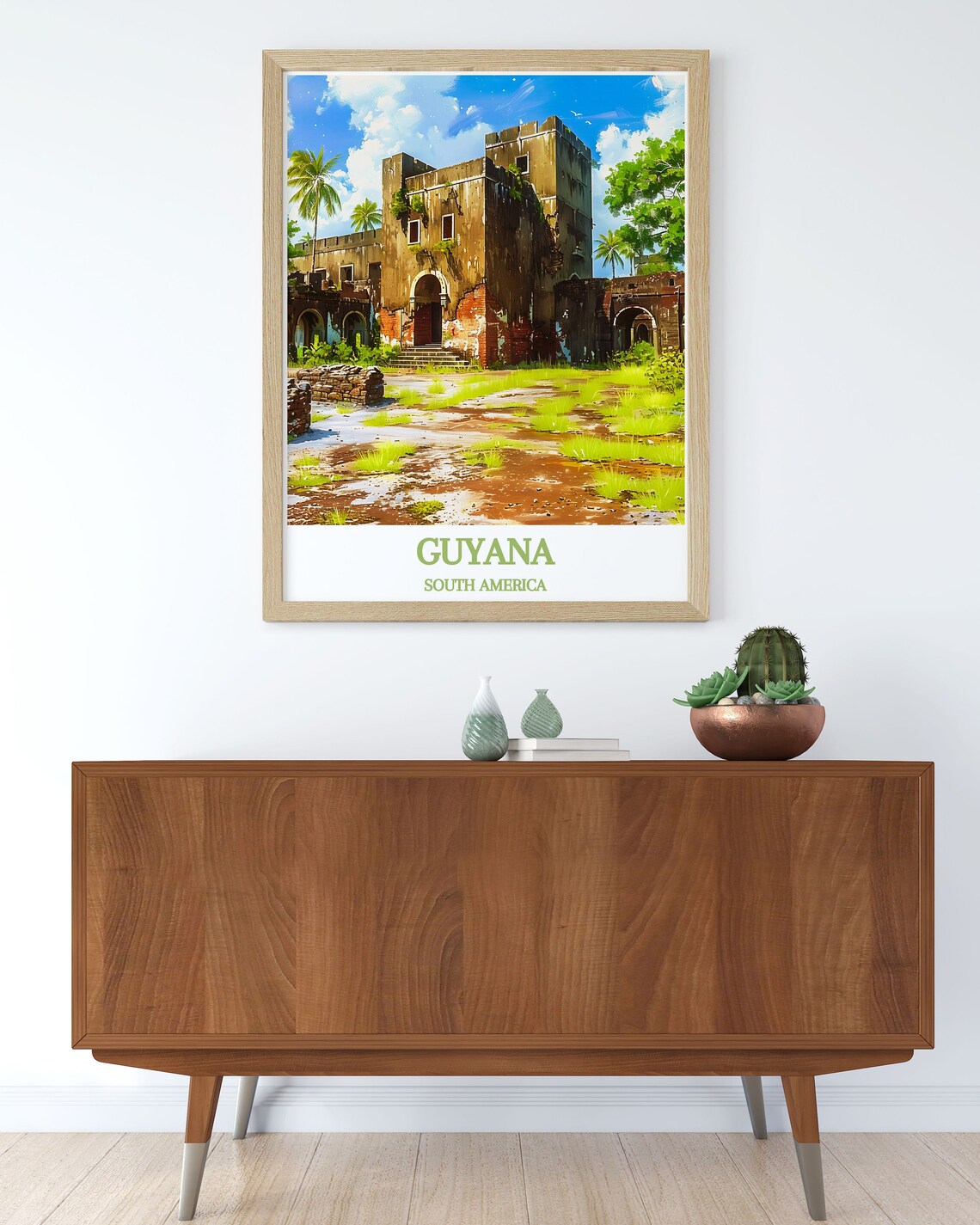 Guyana South America Fort Zeelandia Ruins Historic Travel Poster - Image 2