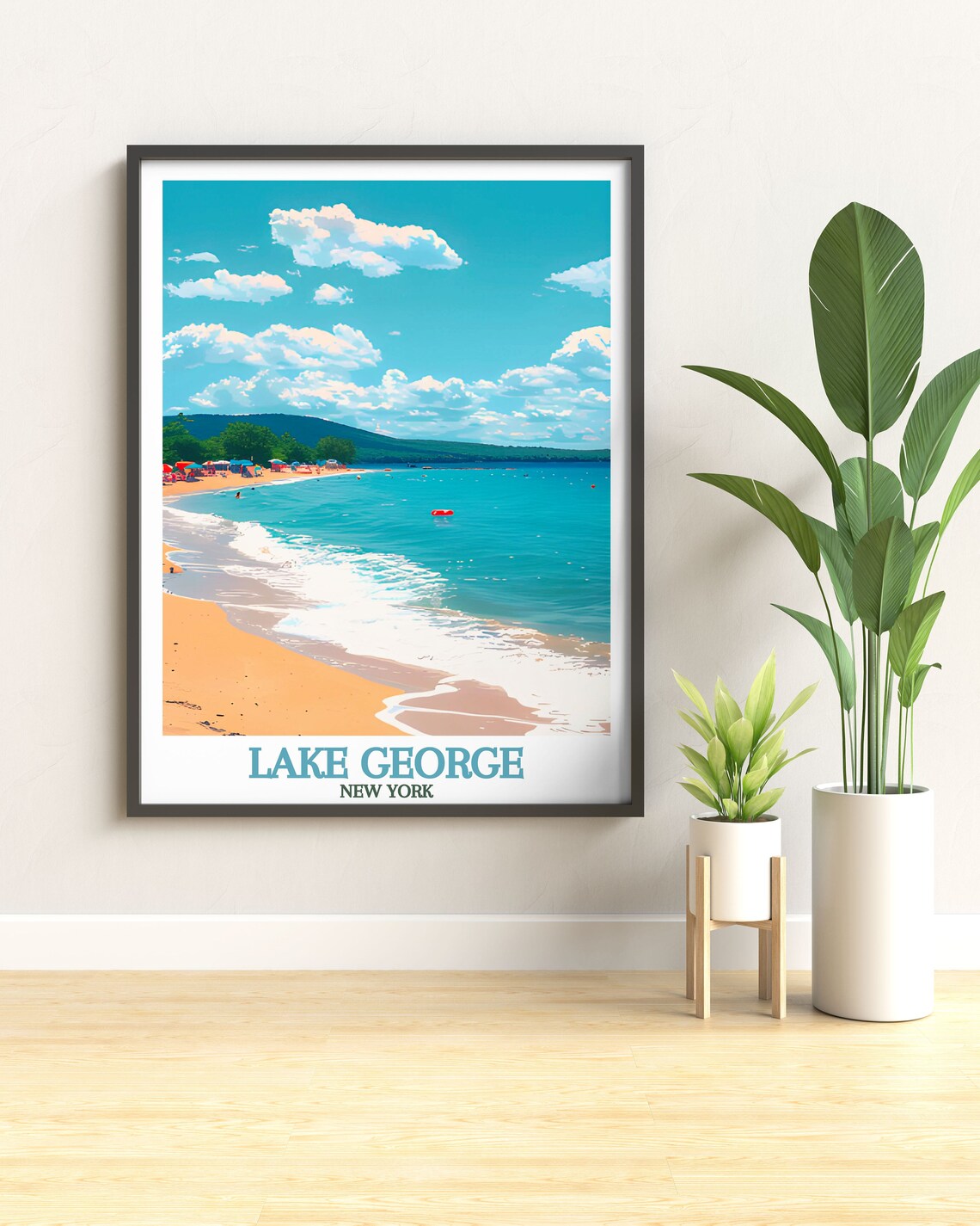 Lake George Million Dollar Beach New York Sunny Summer Poster - Image 2