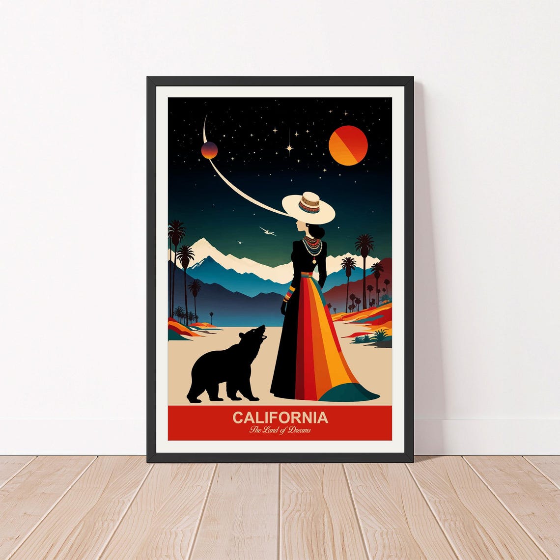 California, The Land Of Dreams Travel Poster