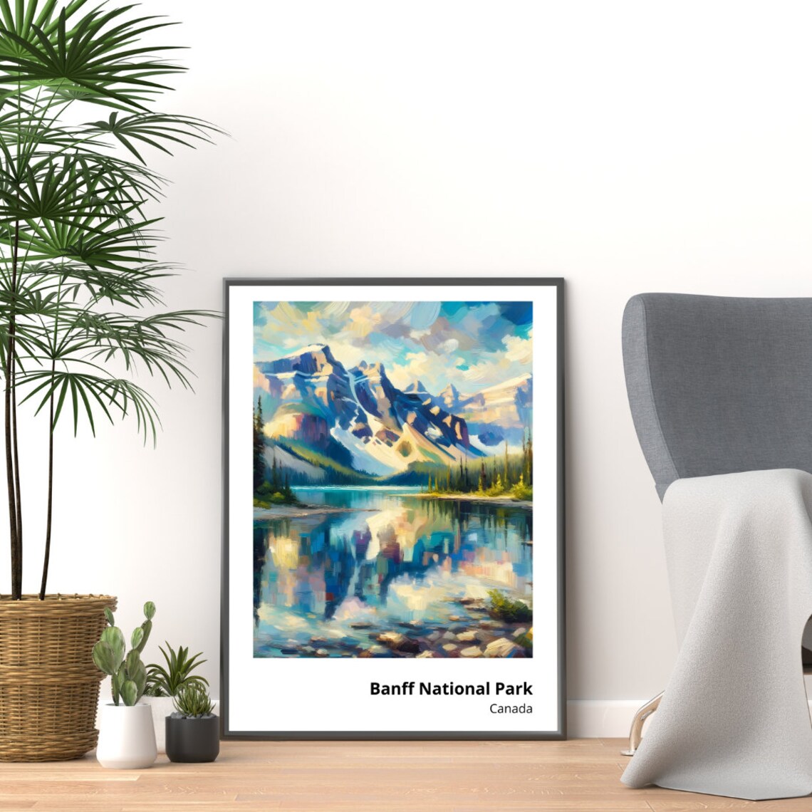 Banff National Park Canada Rockies Lake Mountain Reflection Poster - Image 4