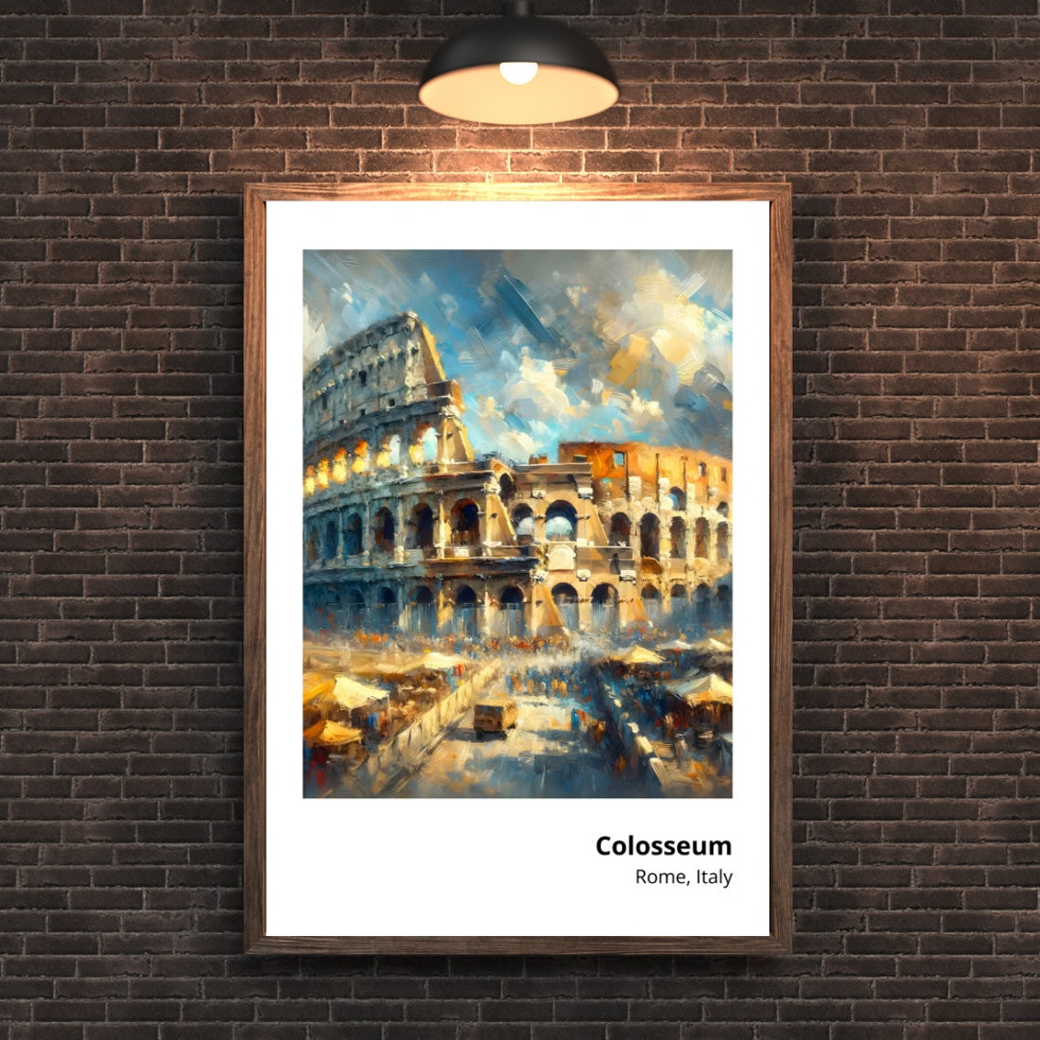 Colosseum Rome Italy Ancient Amphitheater Historic Art Poster - Image 3