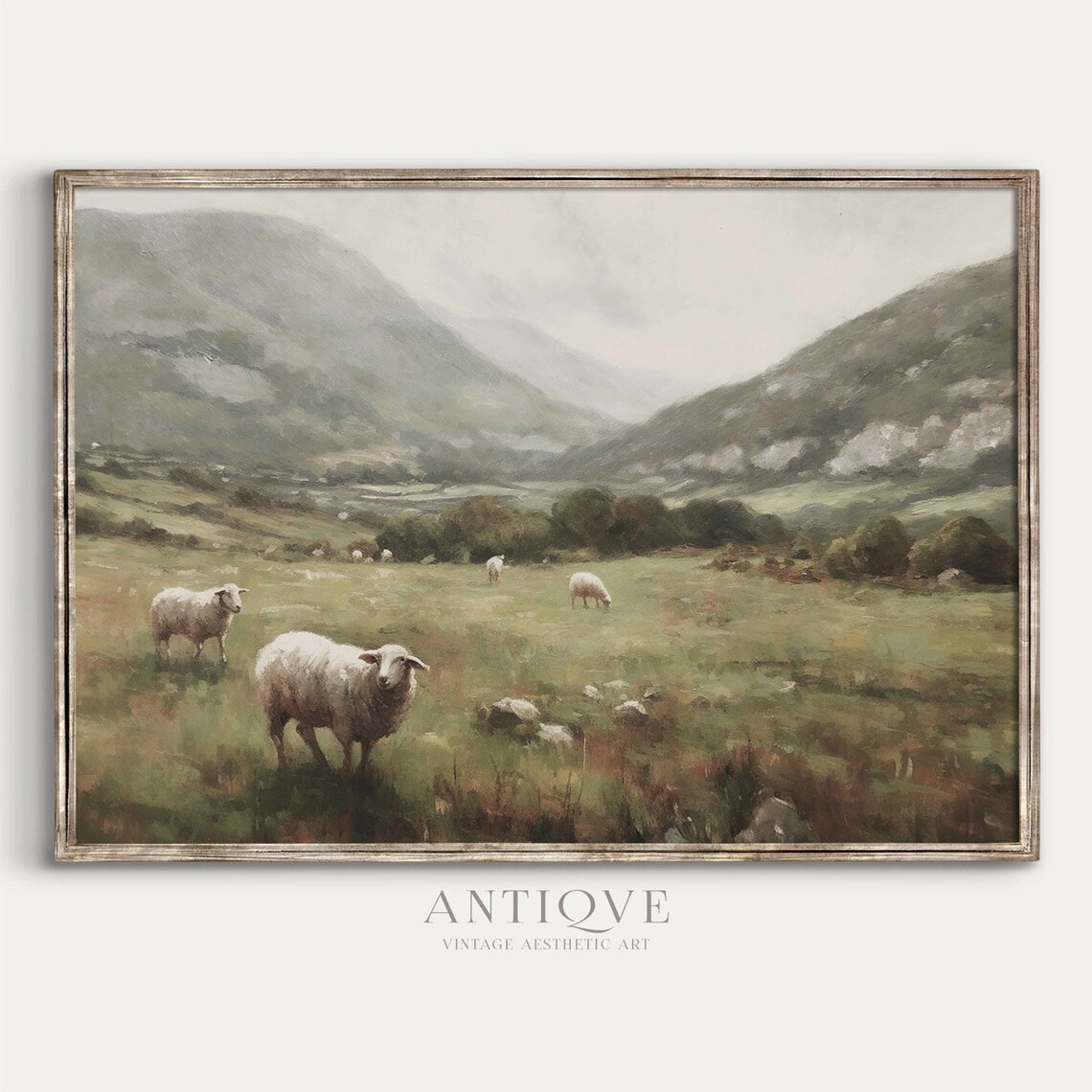 Sheep In The Irish Hills, Irish Countryside Art Print