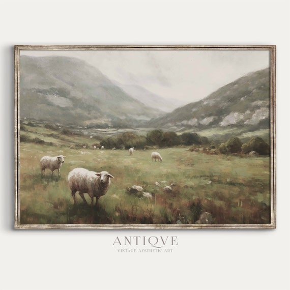 Sheep In The Irish Hills, Irish Countryside Art Print