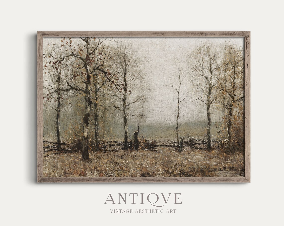 Autumn Woods - Moody Rustic Art - Image 3