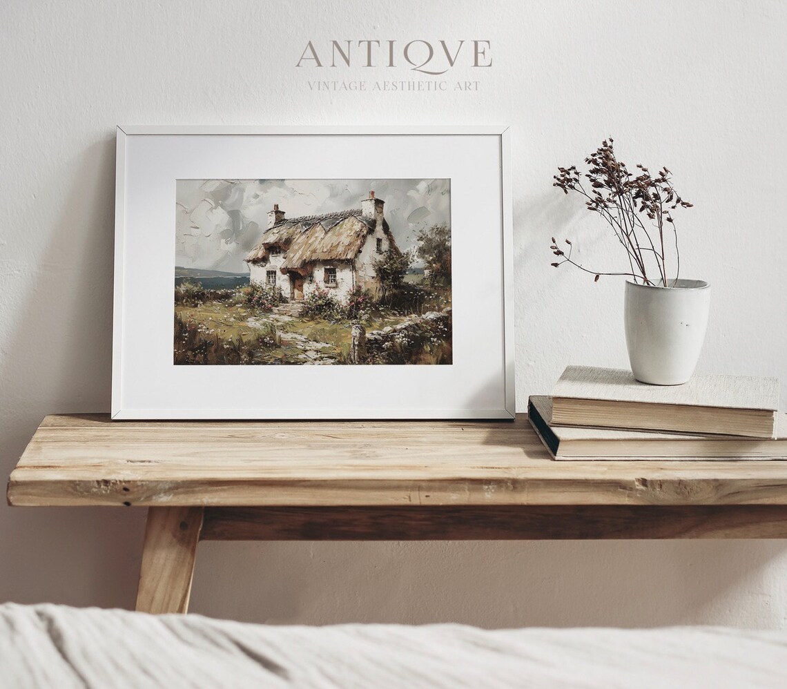 Irish Thatched Cottage Art Print, Irish Countryside - Image 3