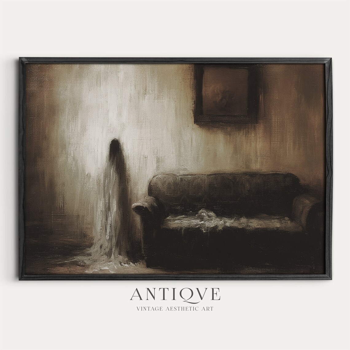 Creepy Hallowing Ghost Presence Goth Art Print