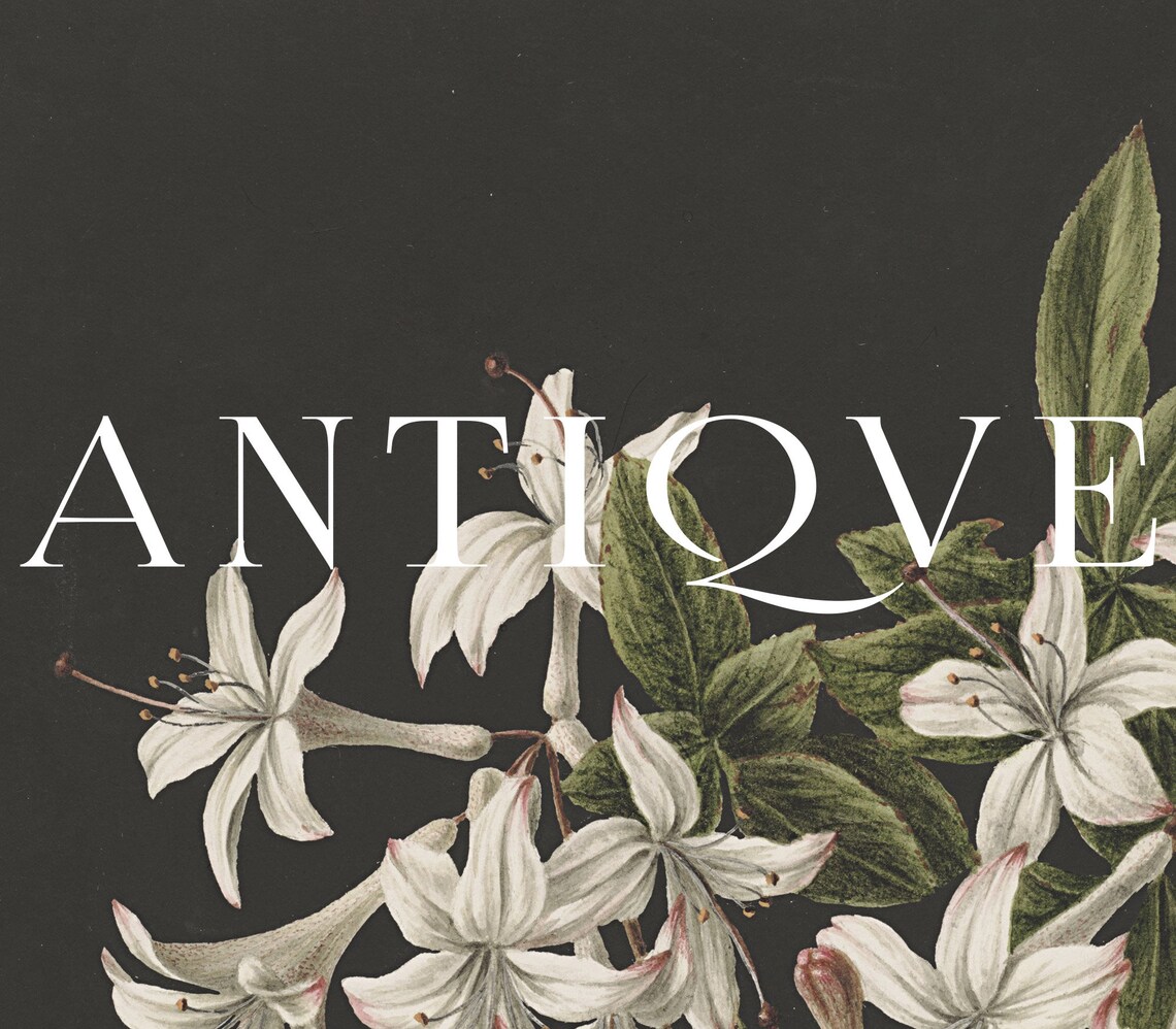 Dark Botanical Painting Flowers Art Print - Image 4