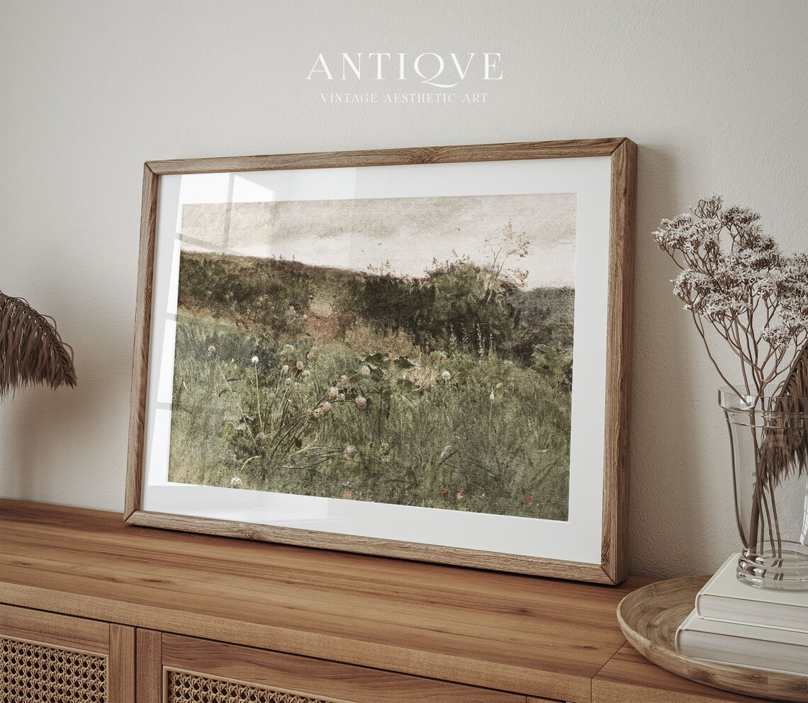 European Vintage Spring Meadow Poster Print - Image 2