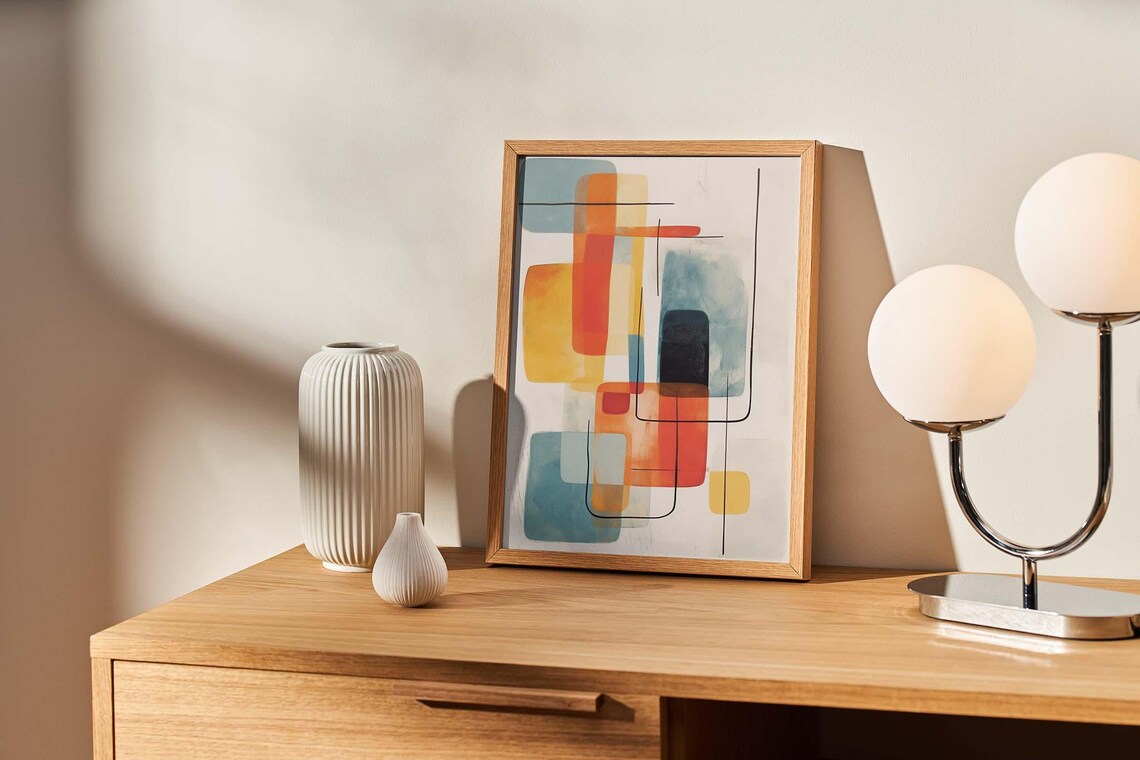 Shikaku Square Abstract, Minimalist Art Print - Image 3