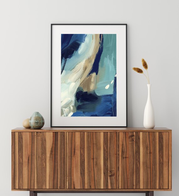 Neutral Abstract Art Print, Minimalist Modern Art