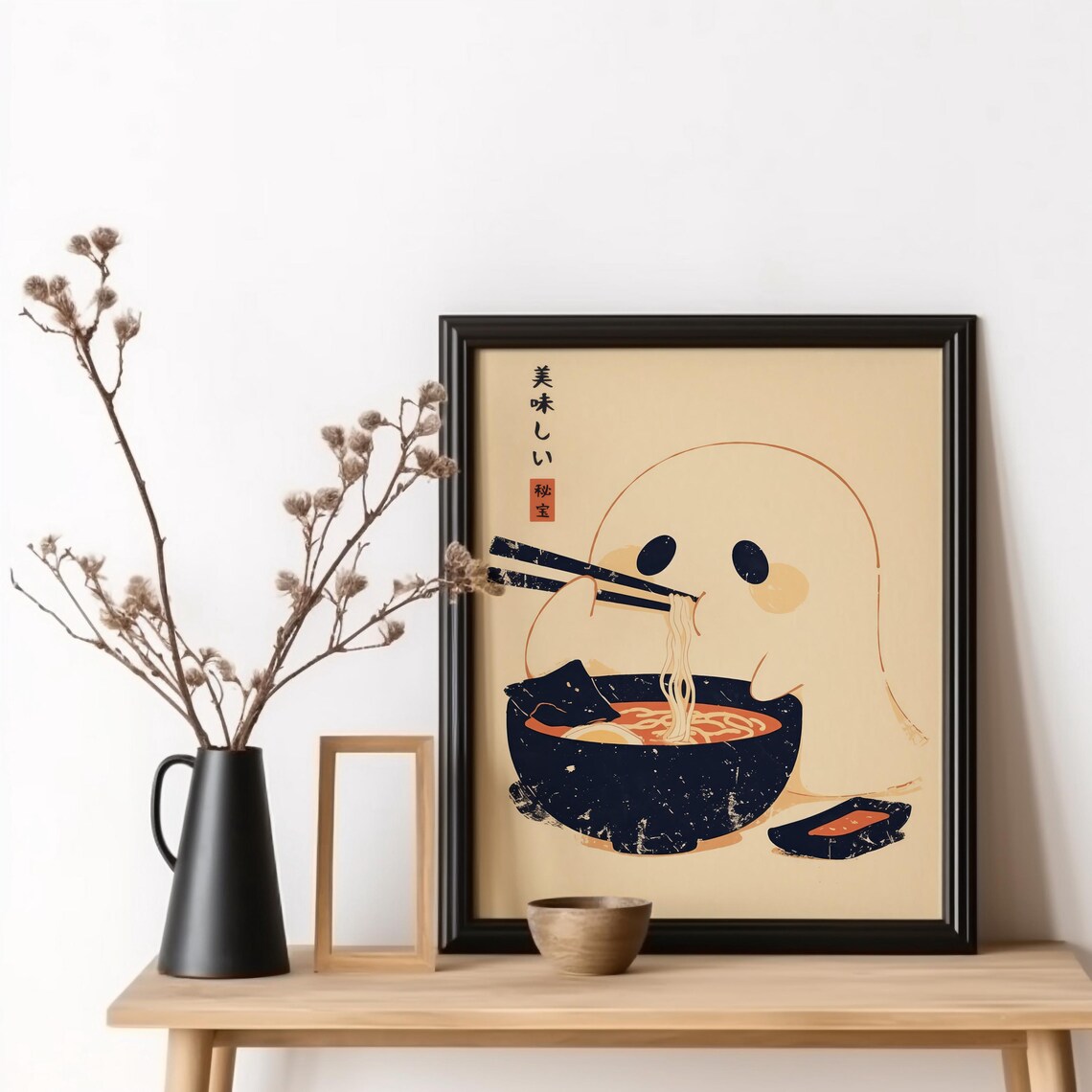 Tokyo Noodle Poster, Edo Period Ramen Art Print