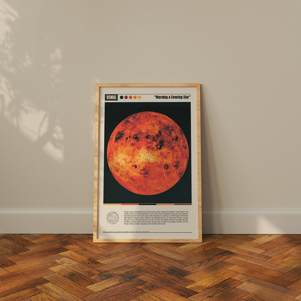 Venus Fiery Morning and Evening Star Planet Photography Poster - Image 3