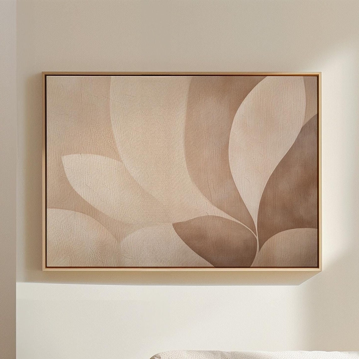 Soft Neutral Organic Shapes Abstract Minimalist Modern Wall Art Print