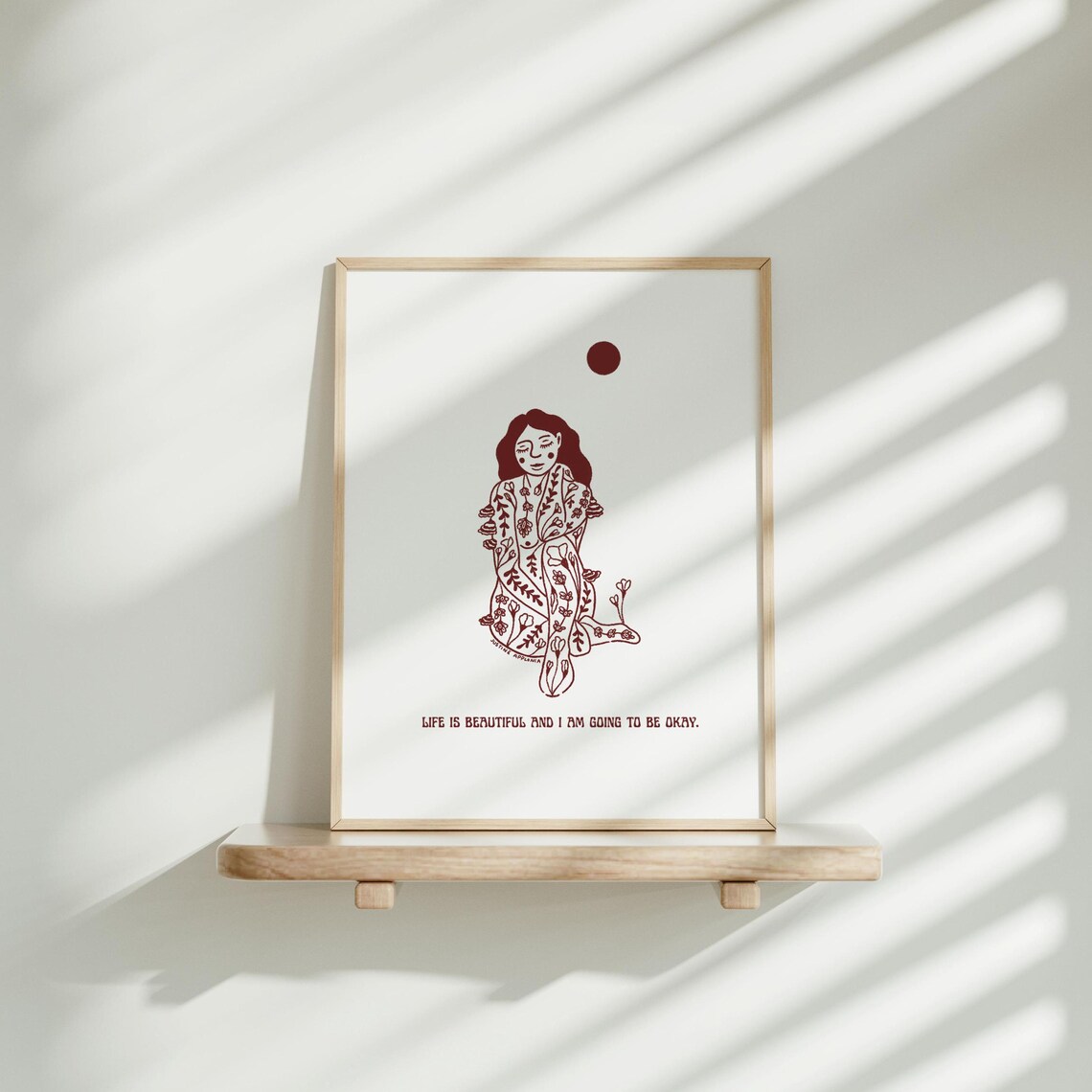 Life Is Beautiful And I Am Going To Be Okay Quote Art Poster