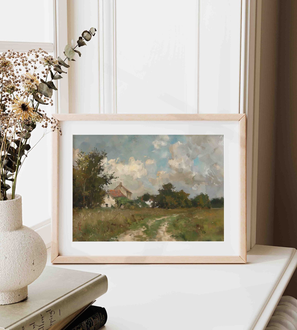 English Country Landscape Print Vintage Cottage Painting Landscape Wall Art Farmhouse Art Poster Wa48 - Image 3