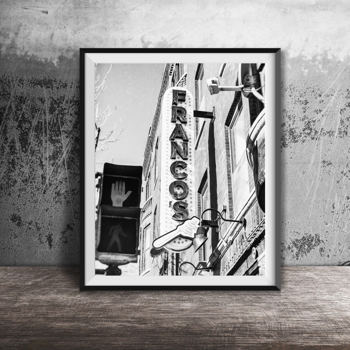 Franco's Restaurant Vertical Neon Sign Chicago Photography Poster - Image 2