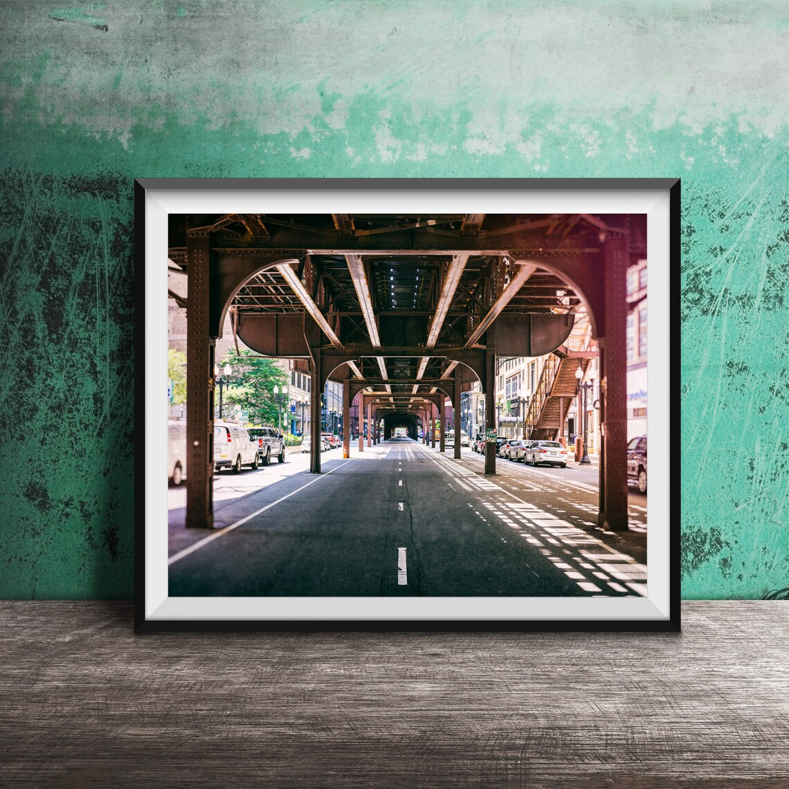 Chicago Elevated Train Tracks, Photography Print