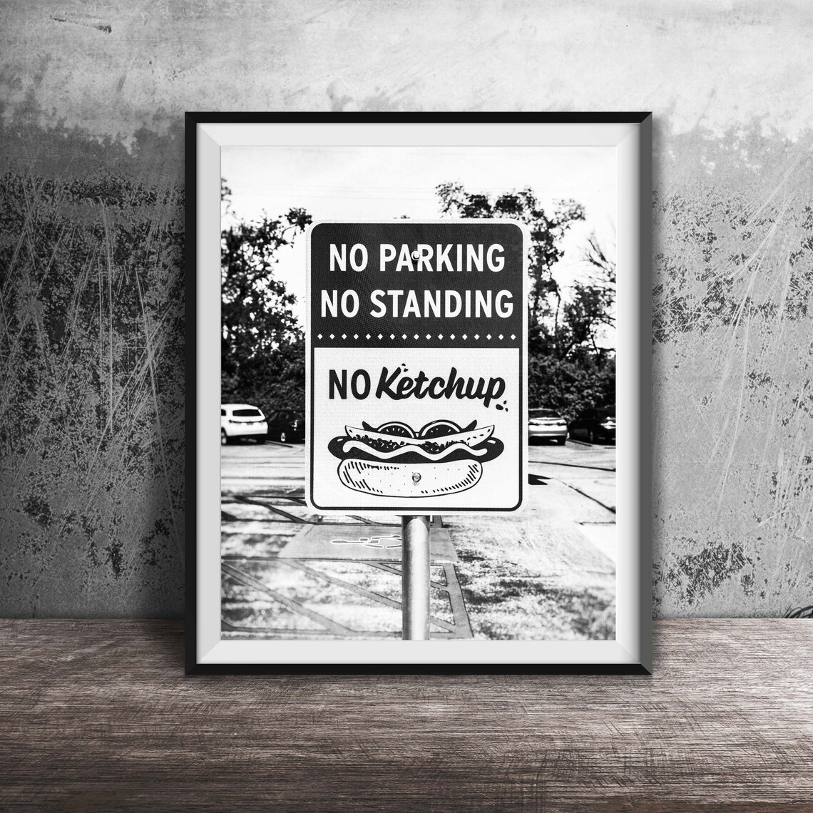 Chicago Style Hot Dog Sign, Travel Poster Art Print - Image 2