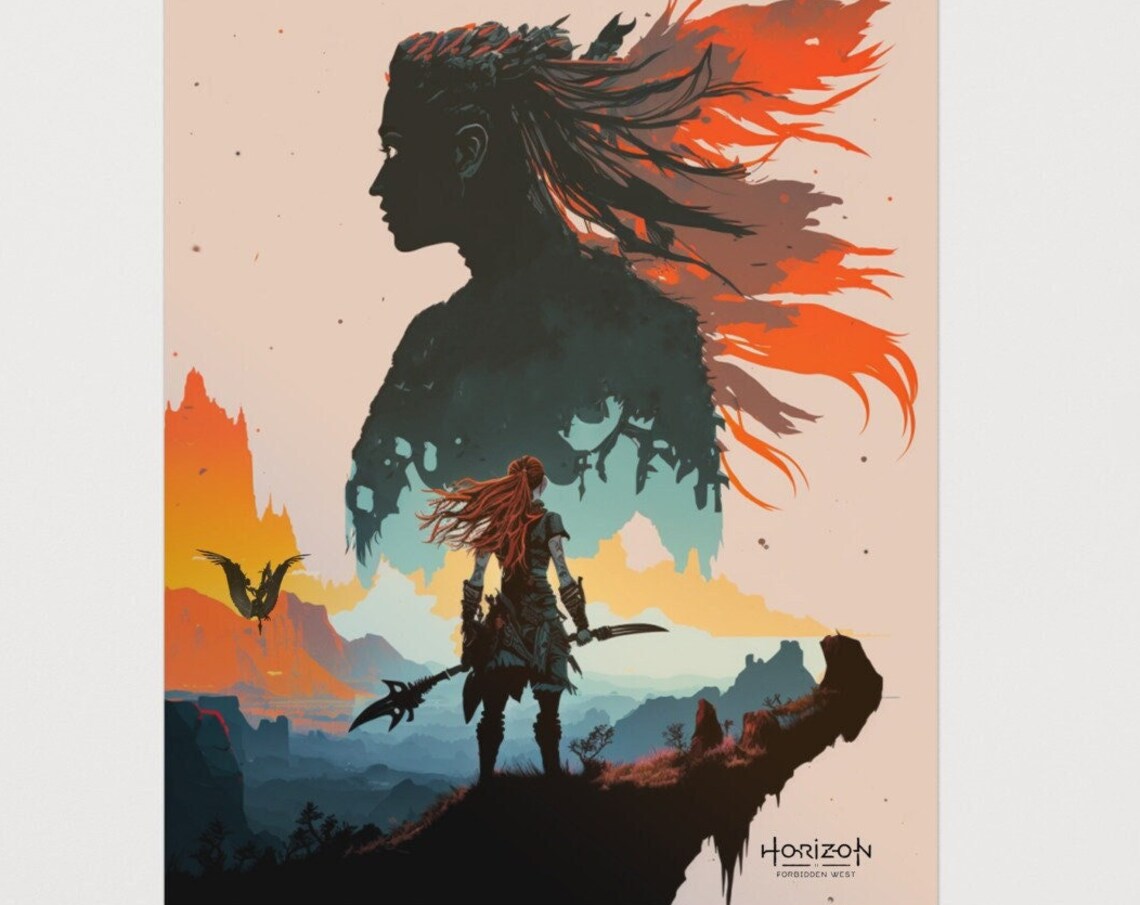 Horizon Forbidden West, Aloy Game Room Art Print - Image 3