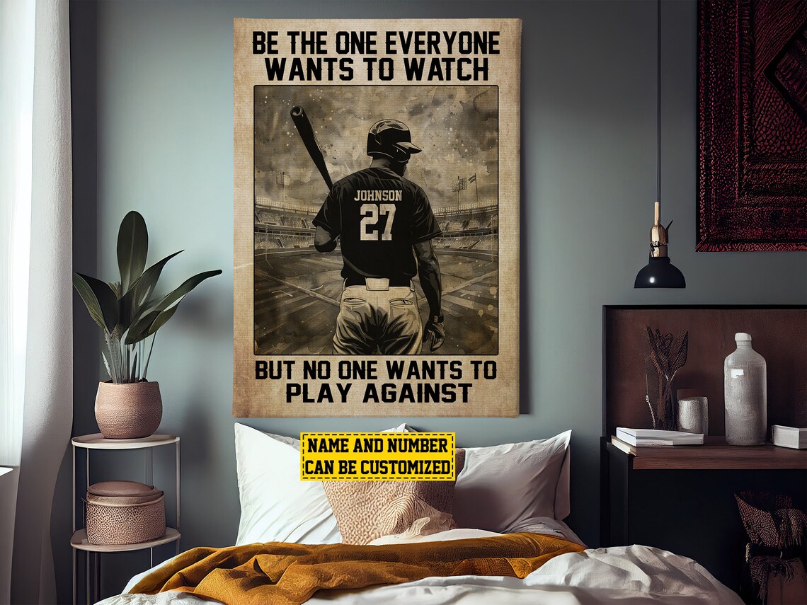 Personalized Softball Motivation Poster Print for Men - Image 3