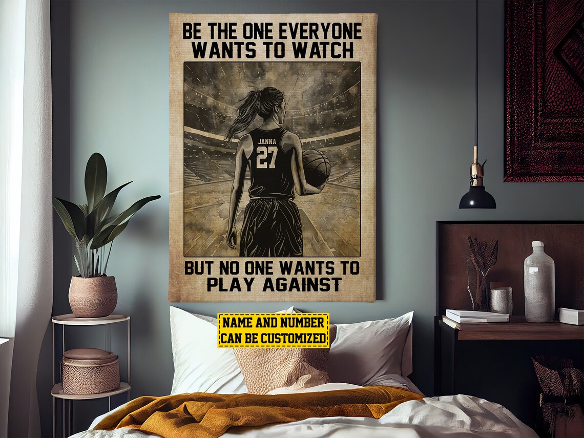 Basketball Motivation Personalized Poster Print, Daughter - Image 3