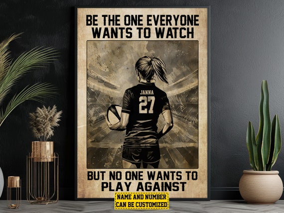 Personalized Volleyball Motivation Poster Print