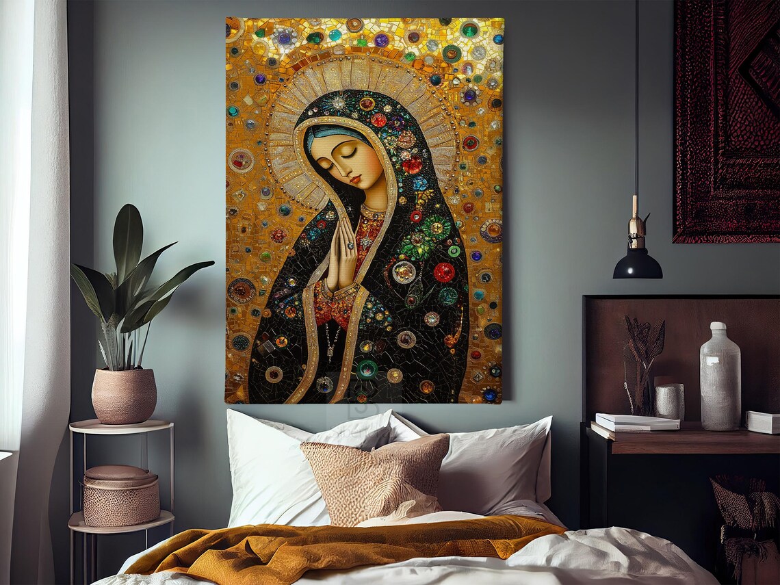 Mother Maia Pop Art Virgin Mary, Christian Art Print - Image 3
