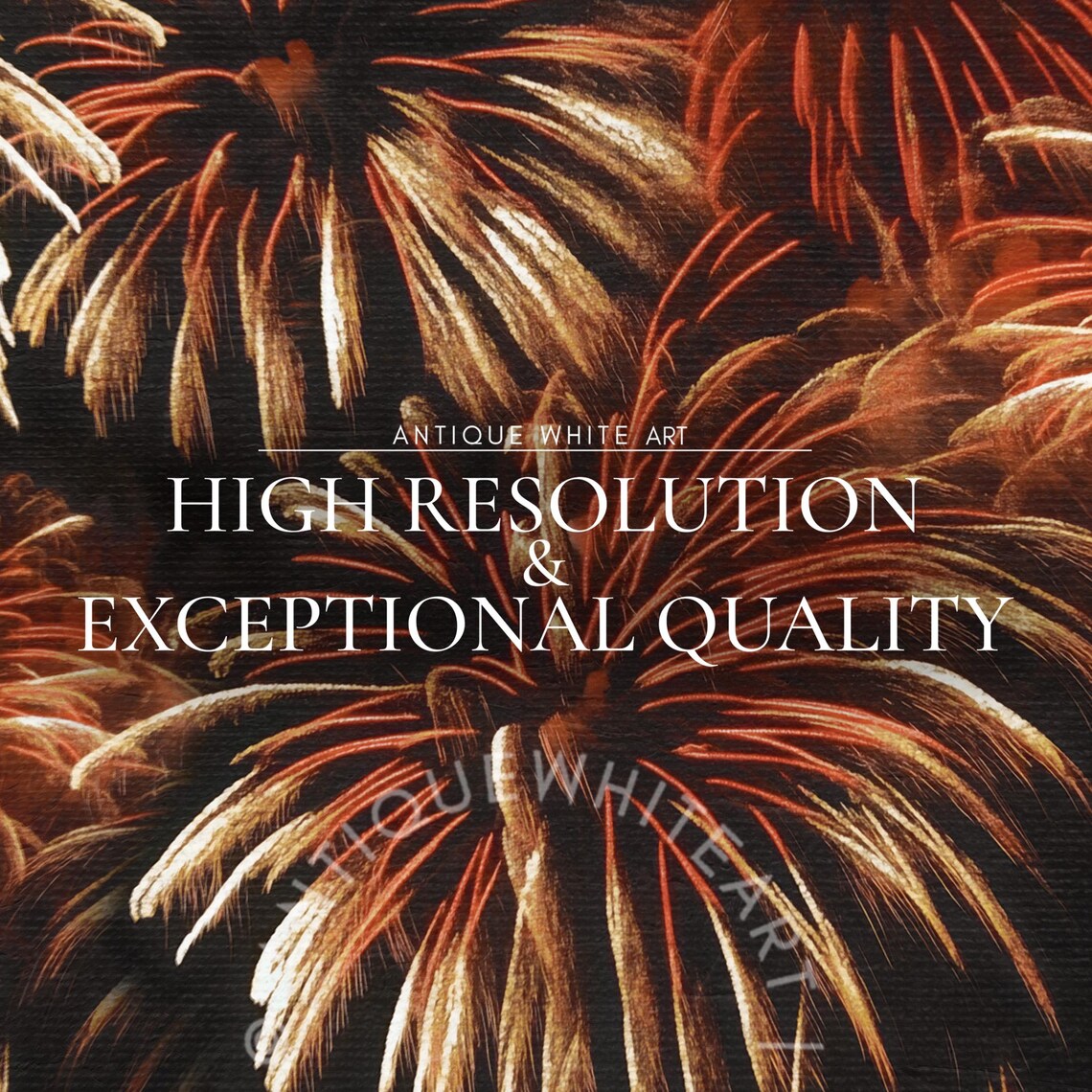 New Year Frame Tv Art Fireworks Art For Tv Year End Party Decor New Year Art Farmhouse Painting New Year Holiday Decor Wa103 - Image 4