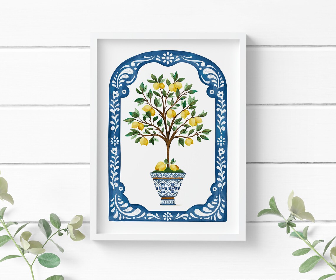Lemon Tree Poster Print, Botanical Wall Decor - Image 3