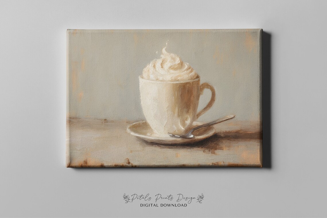 Vintage Christmas Cocoa Still Life Art Print - Image 4