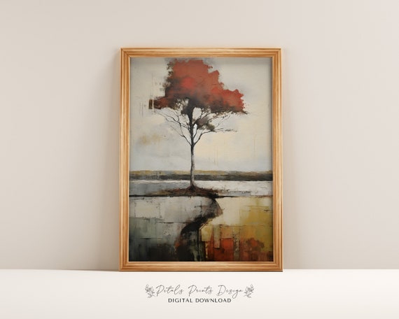 Modern Vintage Abstract Textured Wall Art Neutral Textured Art Prints Painting Artistic Art Print 2024