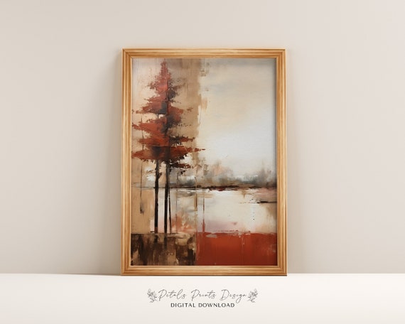 Modern Vintage Abstract Textured Wall Art Neutral Textured Art Prints Painting Artistic Art Print 2024