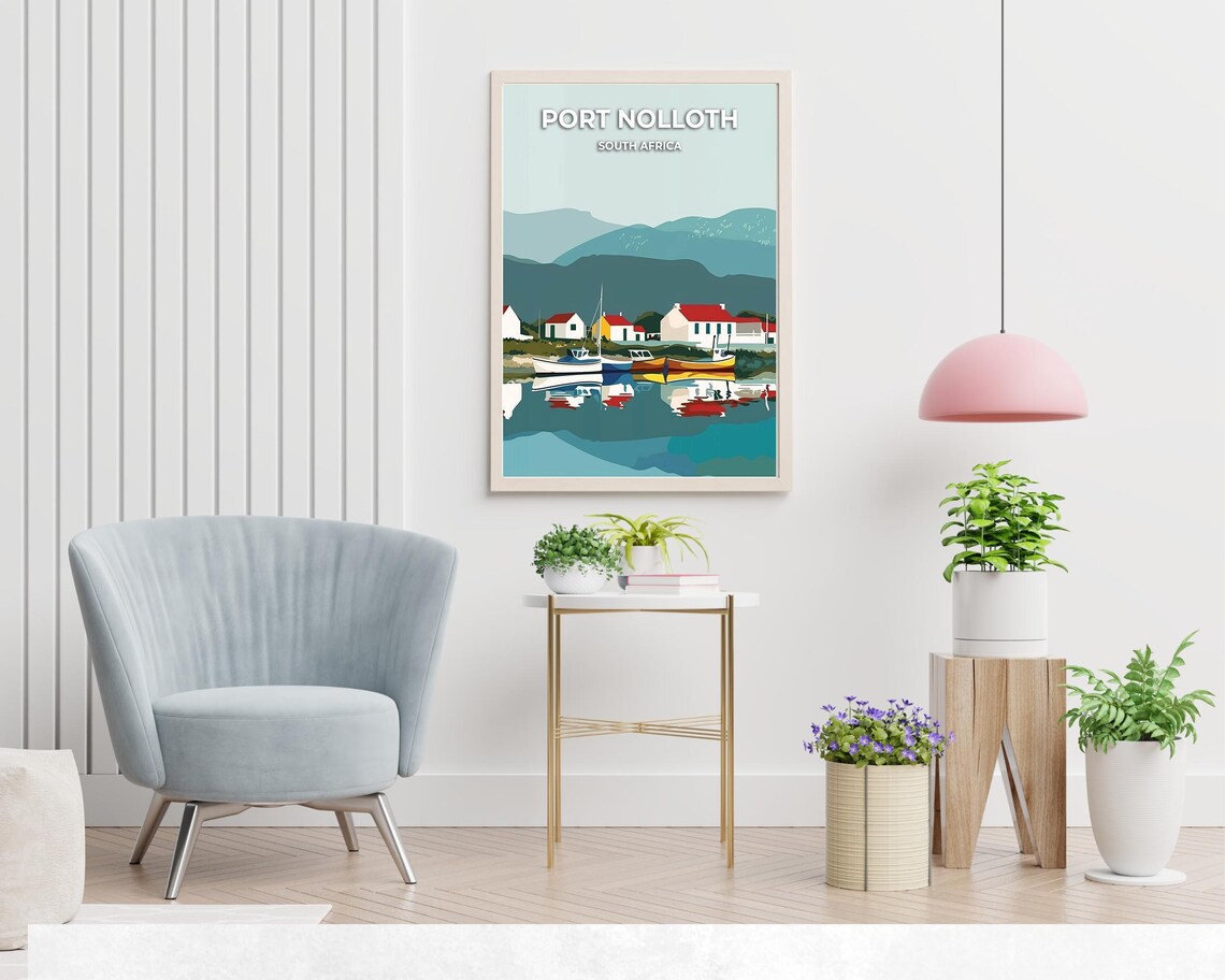 Port Nolloth South Africa Harbour Boats Coastal Town Travel Poster - Image 2