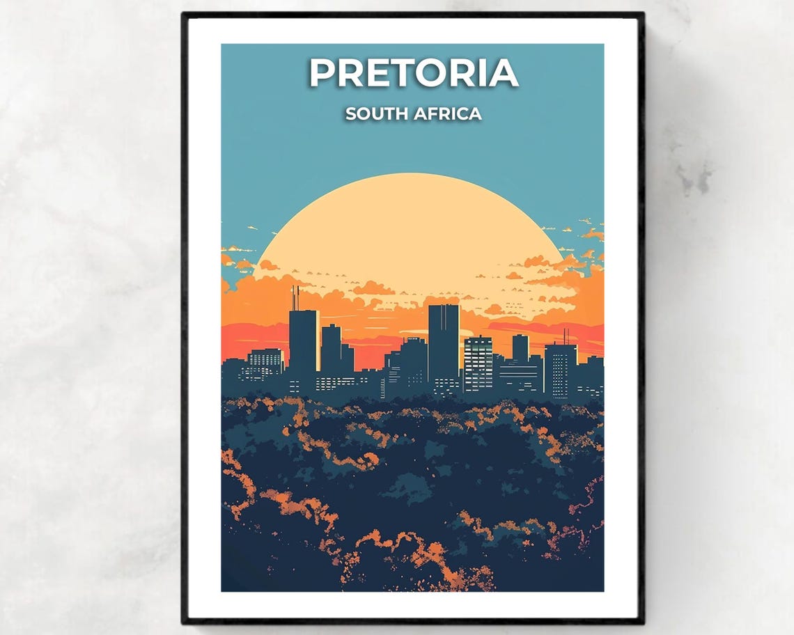Union Buildings Travel Print Wall Art Pretoria South Africa City Print Union Buildings Travel Gift Union Buildings Poster Travel Gift