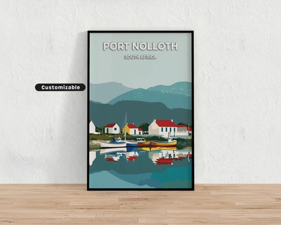 Port Nolloth South Africa Travel Poster Custom Wall Art