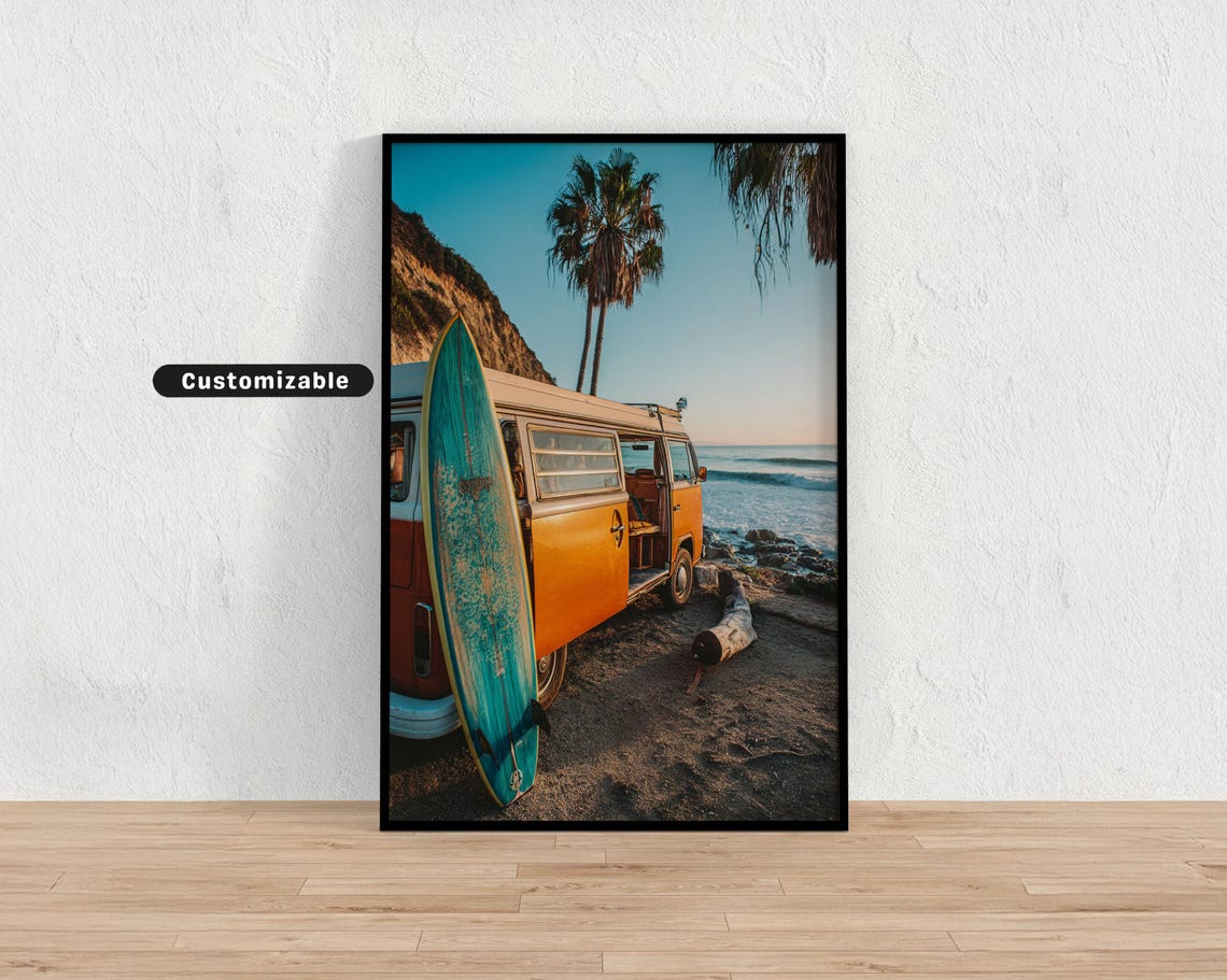 Palm Shadows On Warm Sand Vintage Finish Tropical Photo Print