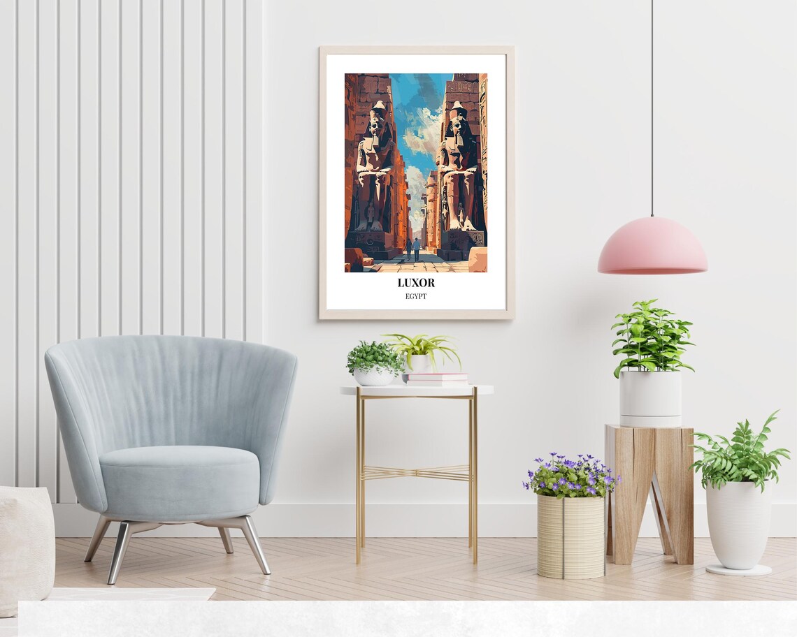 Luxor Egypt Travel Wall Art Poster Print - Image 2