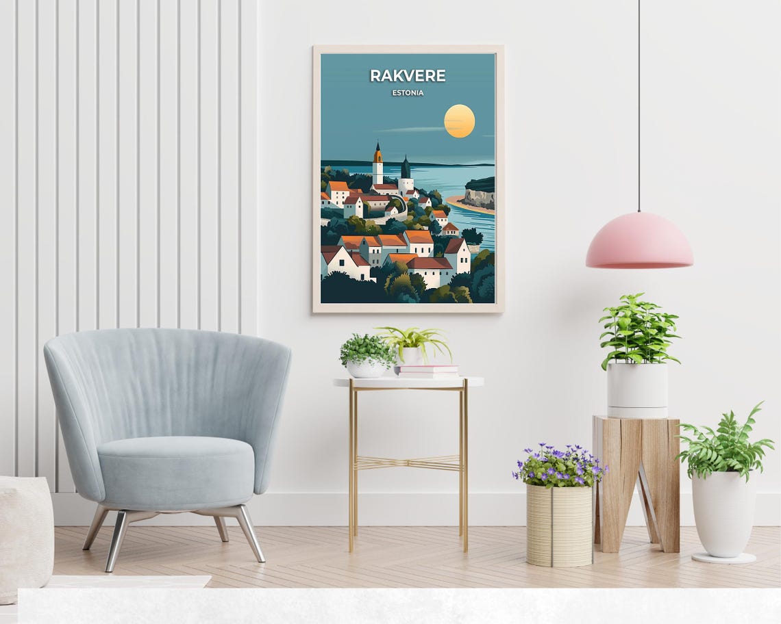 Rakvere Travel Print Wall Art Rakvere Estonia City Print Rakvere Travel Gift Rakvere City Poster Travel Gift - Image 2