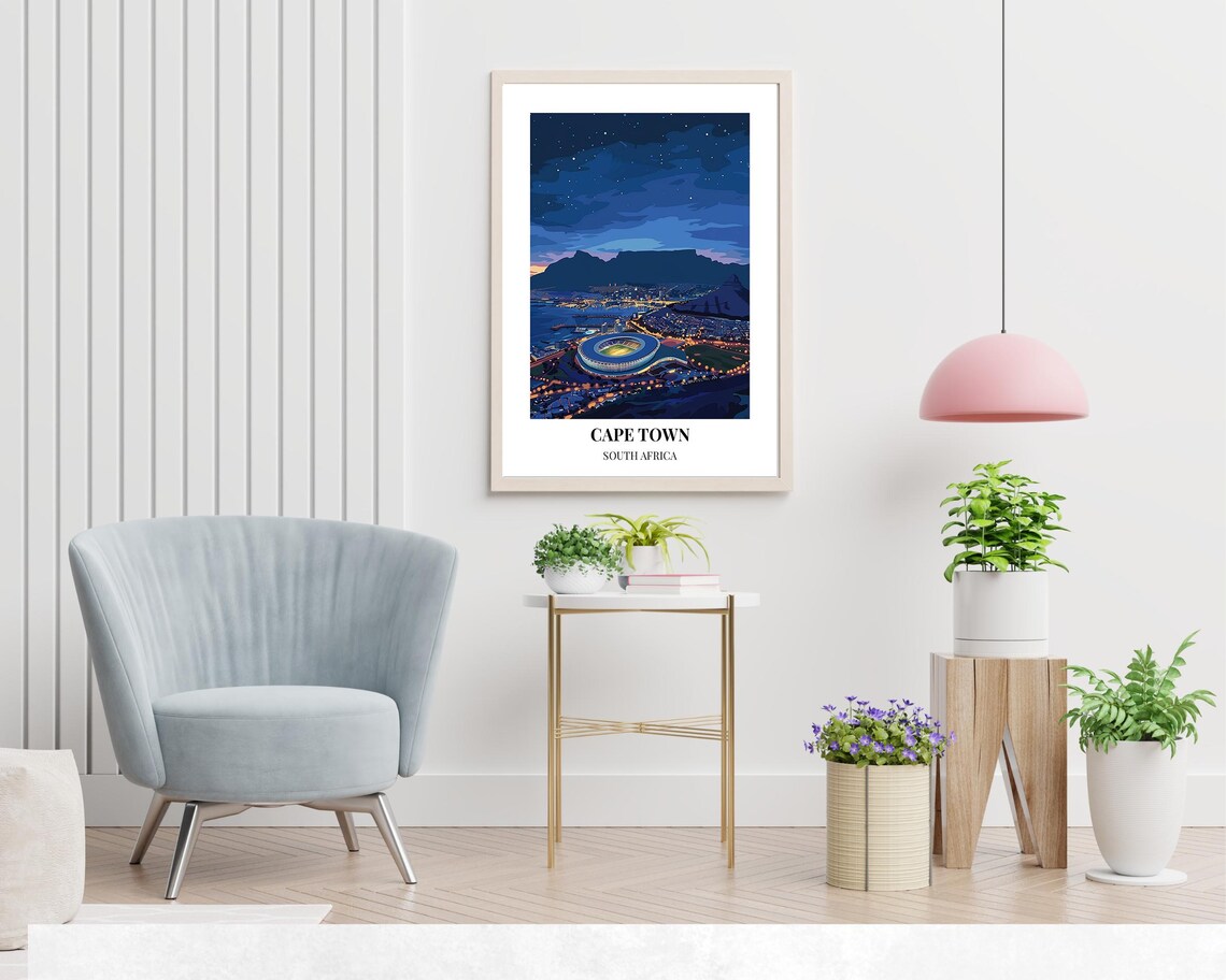 Cape Town South Africa Travel Wall Art Poster Print - Image 2