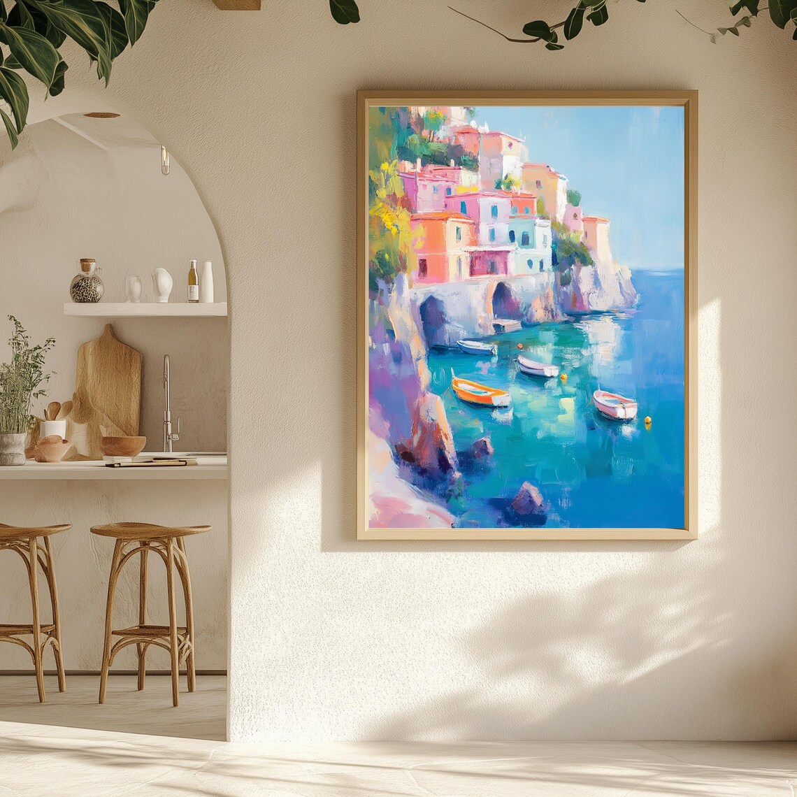 Mediterranean Coastal Travel Poster, Amalfi Coast - Image 5